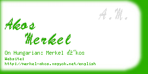 akos merkel business card